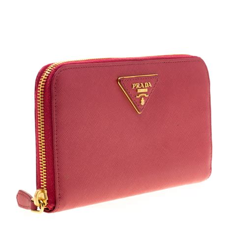 prada wallet women pink